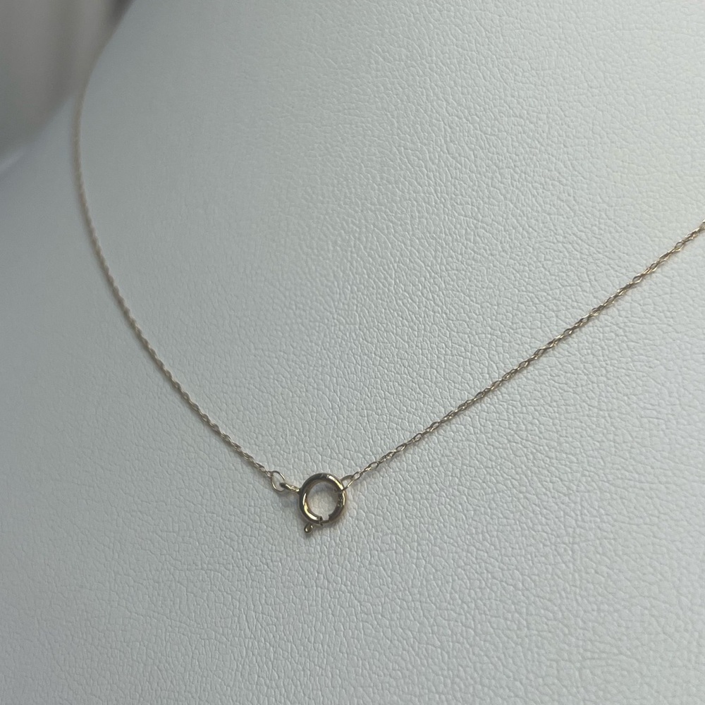 SOLD SOLID 14K Yellow Gold Evil Nazar Eye 18” Necklace VERY DAINTY - Picture 3 of 3